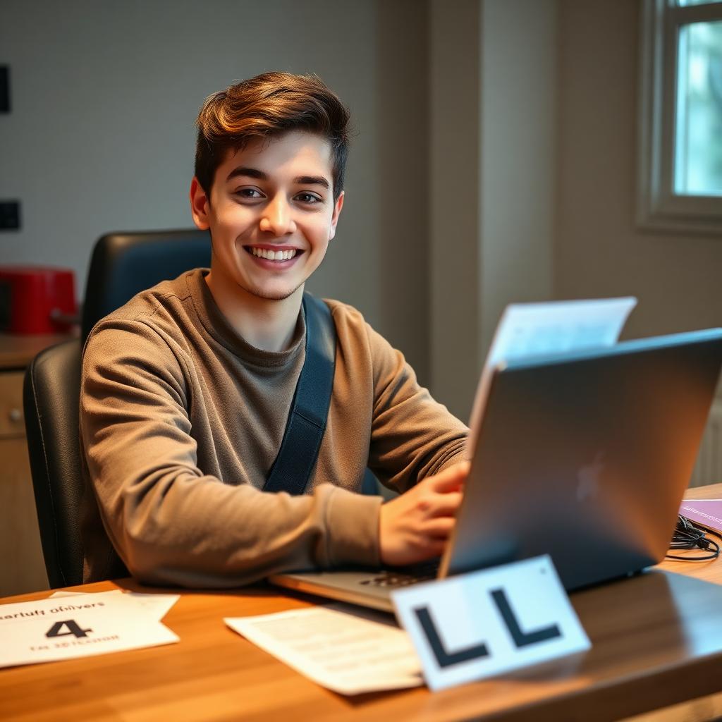 Leerling bereidt zich met persoonlijke begeleiding voor op het auto theorie-examen